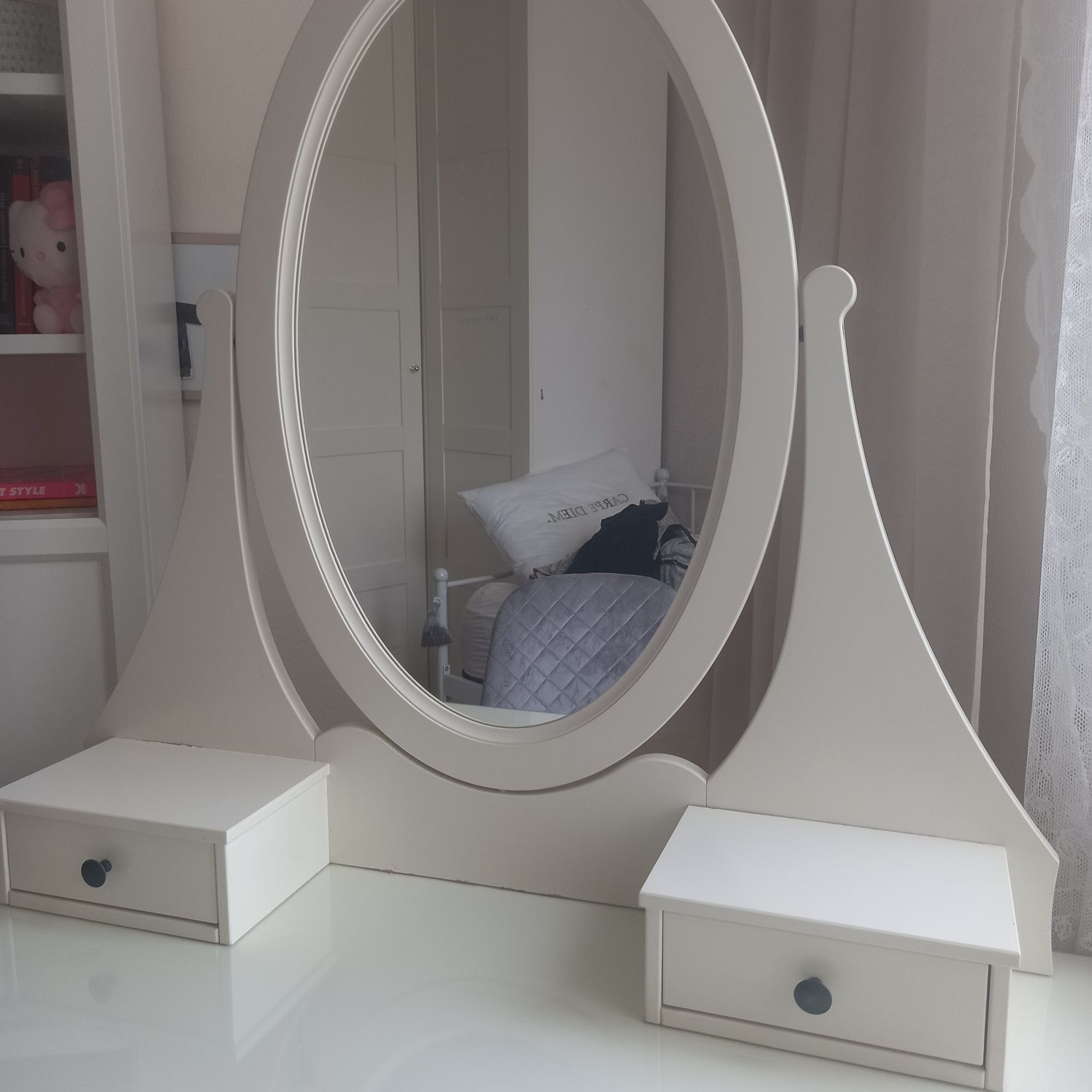 Biała toaletka Ikea Hemnes 100×50 cm