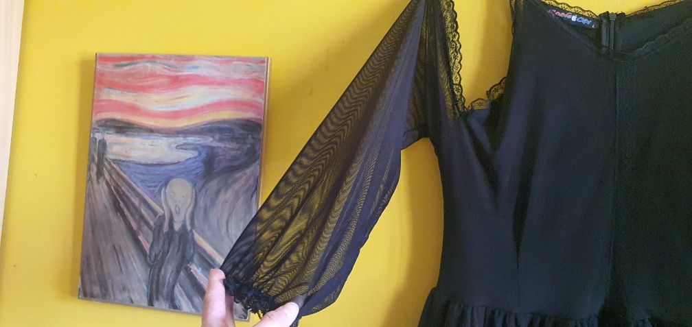 Sukienka Hiszpanka czarna plus size