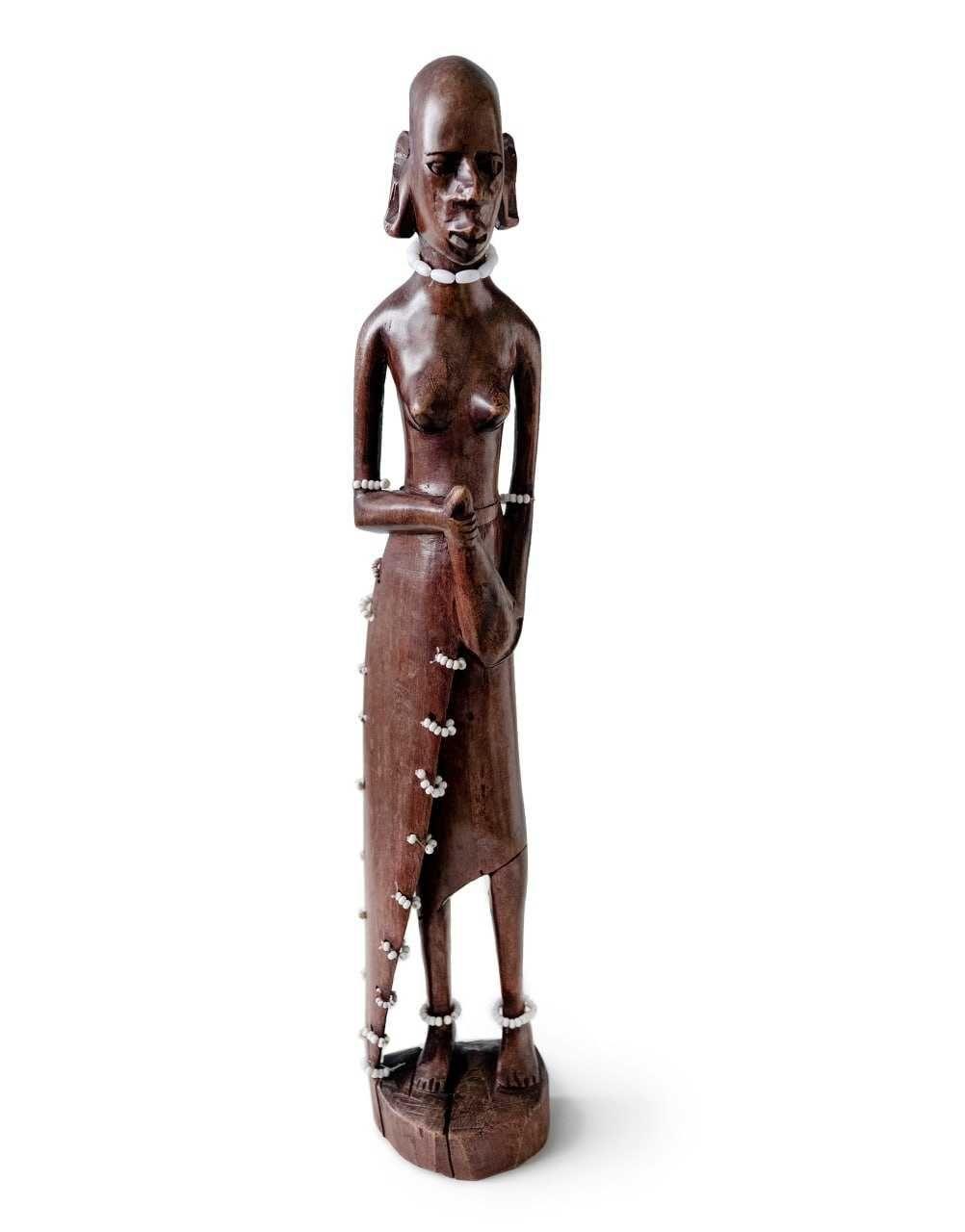 Figurka z drewna Afrykańska