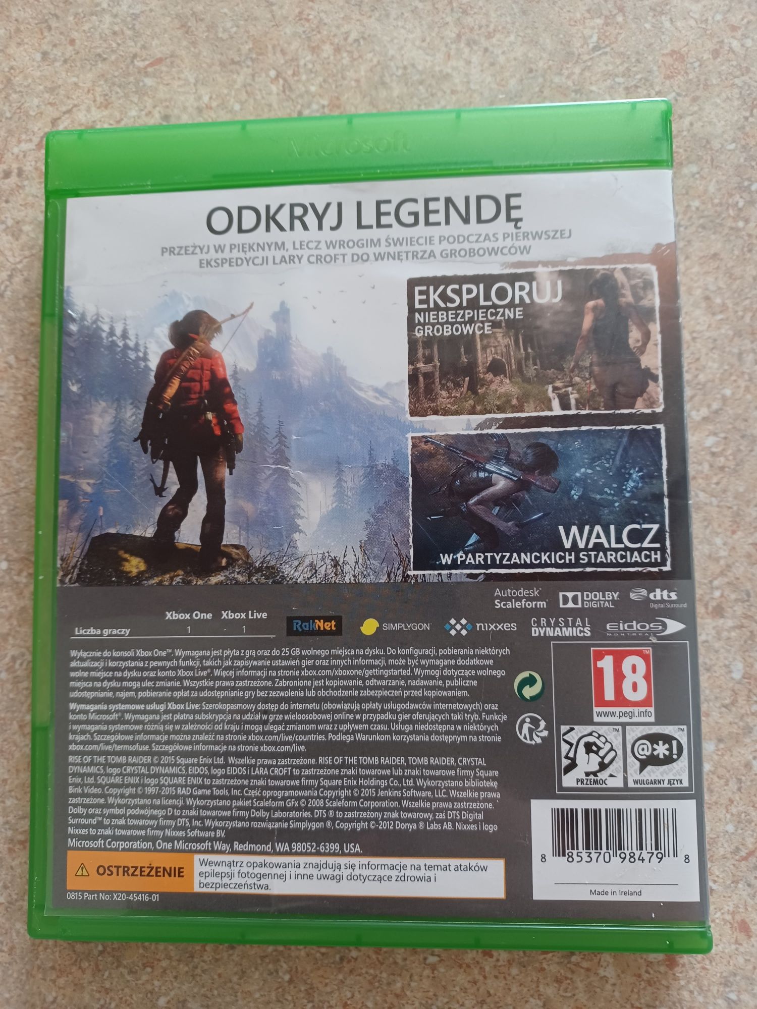 Rise of the Tomb Raider Xbox One PL