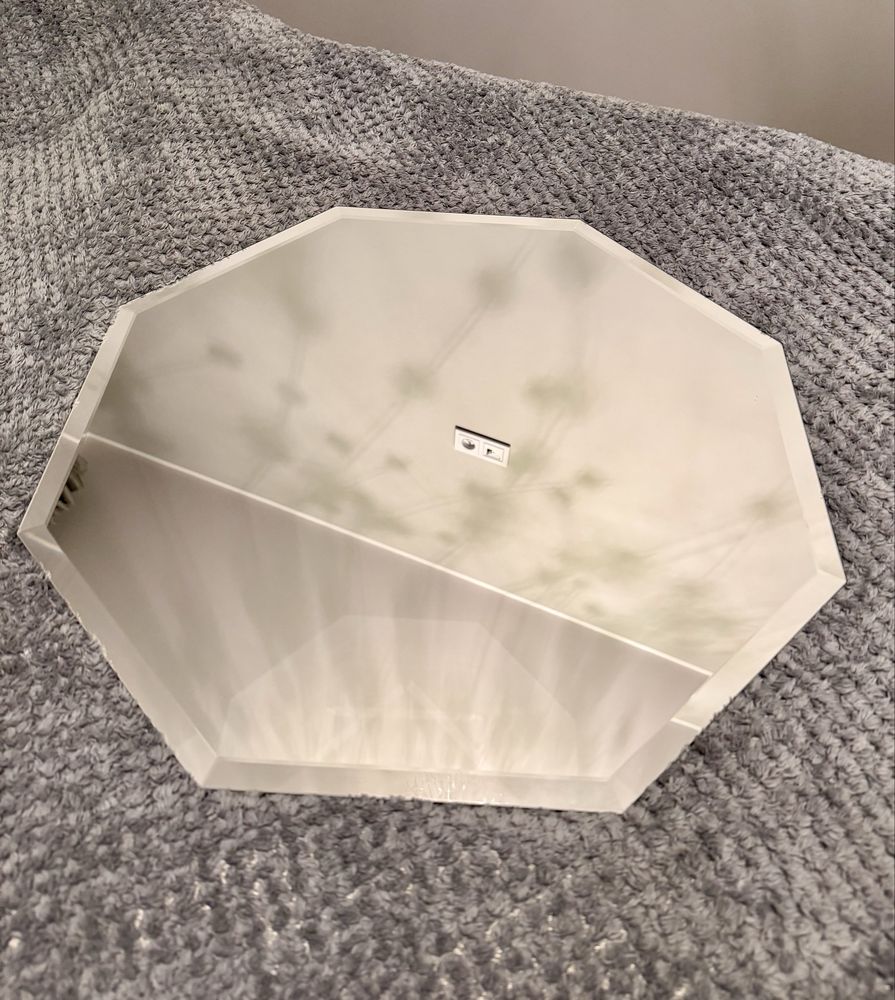 Stylowe lustro geometryczne ośmiokąt 50cm x 50cm