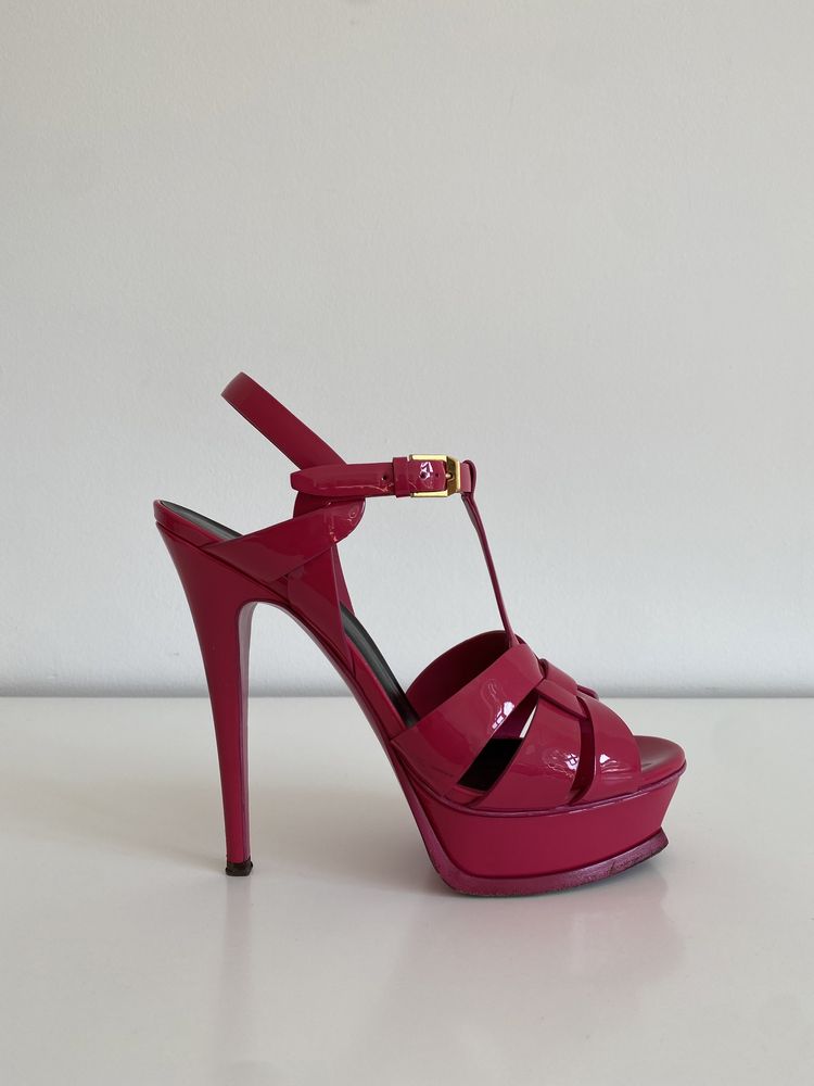 Saint Laurent - sandały na obcasie
