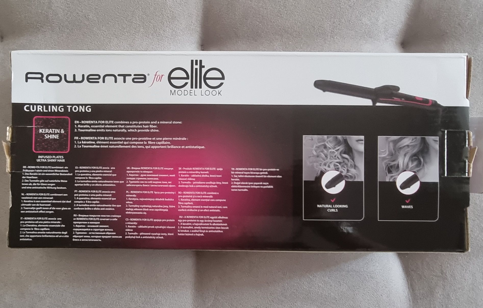 *NOVO* Rowenta 25mm Curling Tong for Elite Model Look