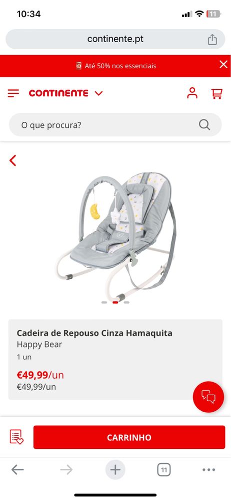 Espreguiçadeira Nova para Bebé