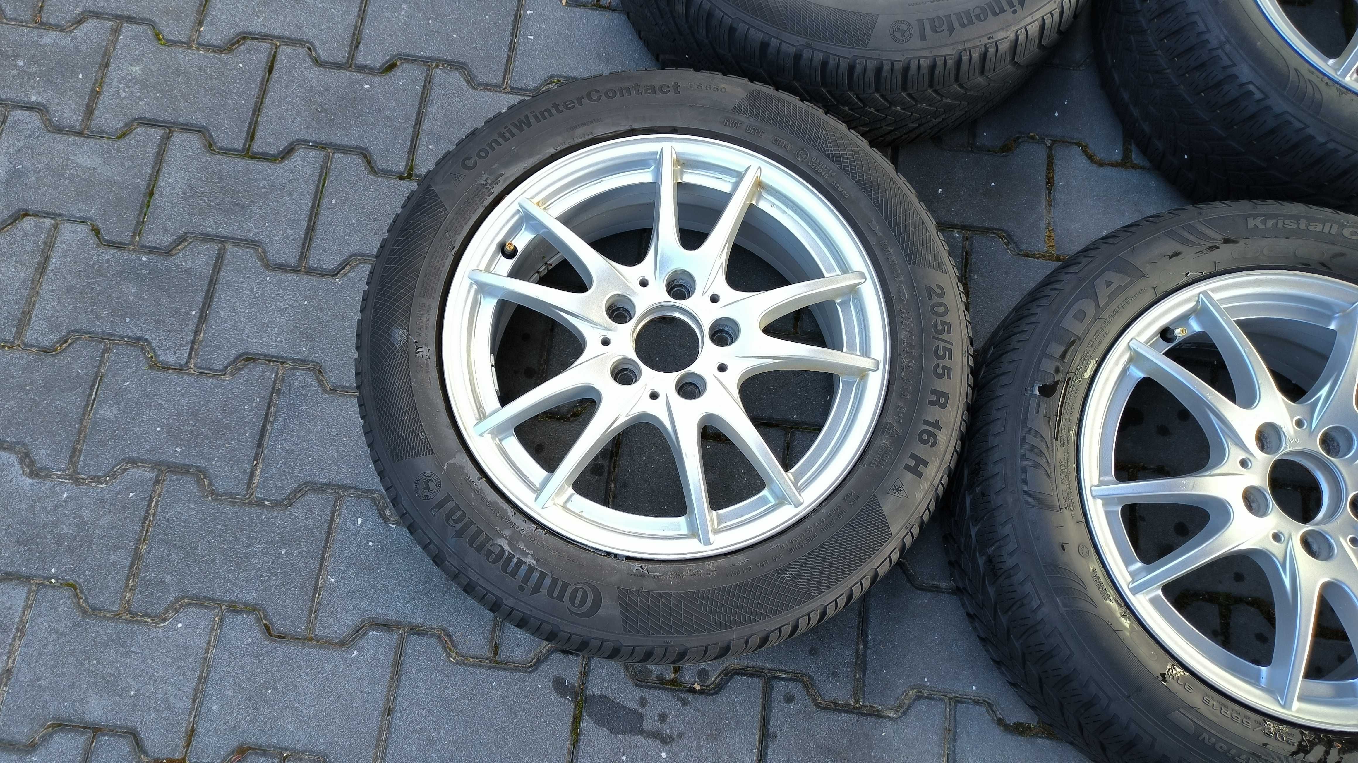 4x jantes 16 5x112 Mercedes + pneus 205 55 R16
