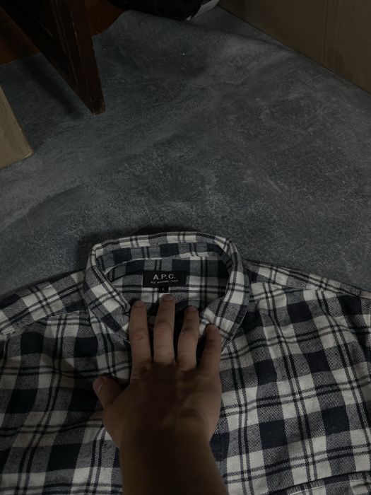 Легенька сорочка фланель A.P.C / APC сорочка