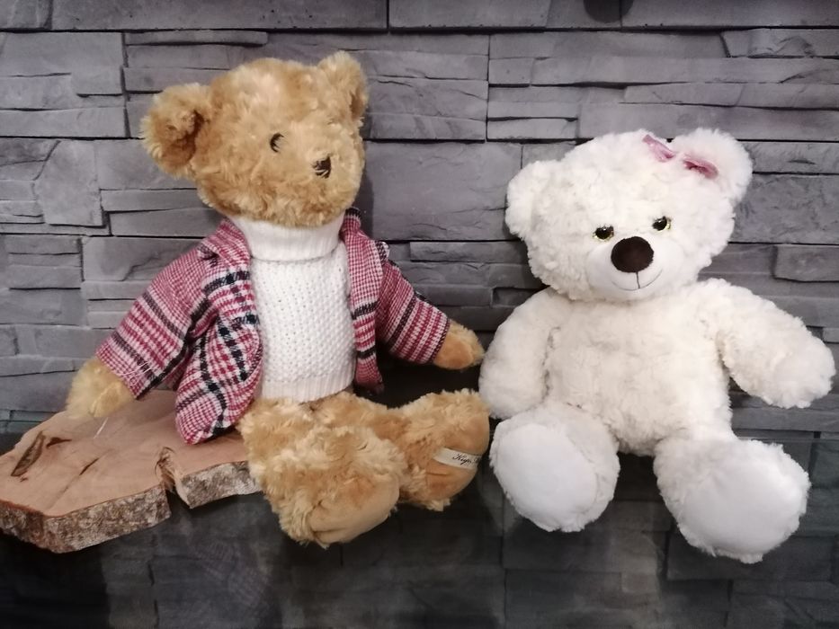 Dwa misie przytulanki pluszaki maskotki