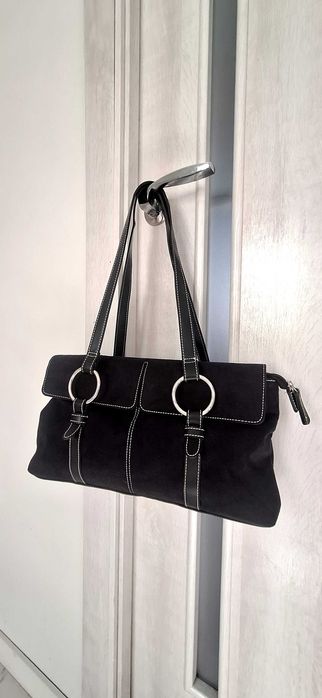 Сумка-тоут чорна замшева ЕSTEE LAUDER