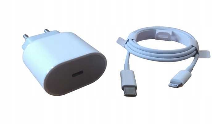 Szybka ładowarka SIECIOWA do IPHONE z kablem TYPu C 20W