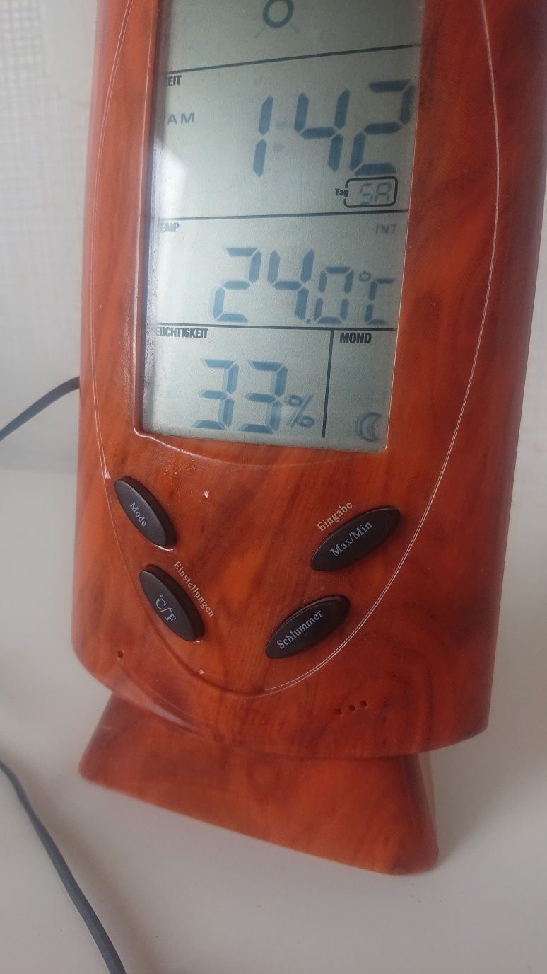 Термометр гигрометр с наружным датчиком из Германии