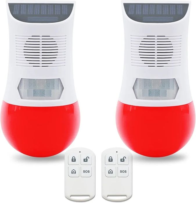 Сонячний стробоскопічний звуковий сигнал тривоги детектор руху