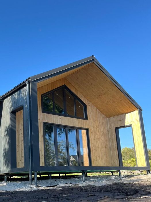 Каркасний будинок 85 м2 «Під Ключ». Барнхаус. 3 комплектації.