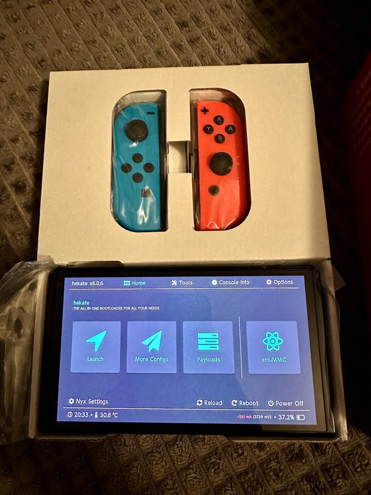 Nintendo Switch Oled V1 V2 Lite Chip Przeróbka Modyfikacja CFW !