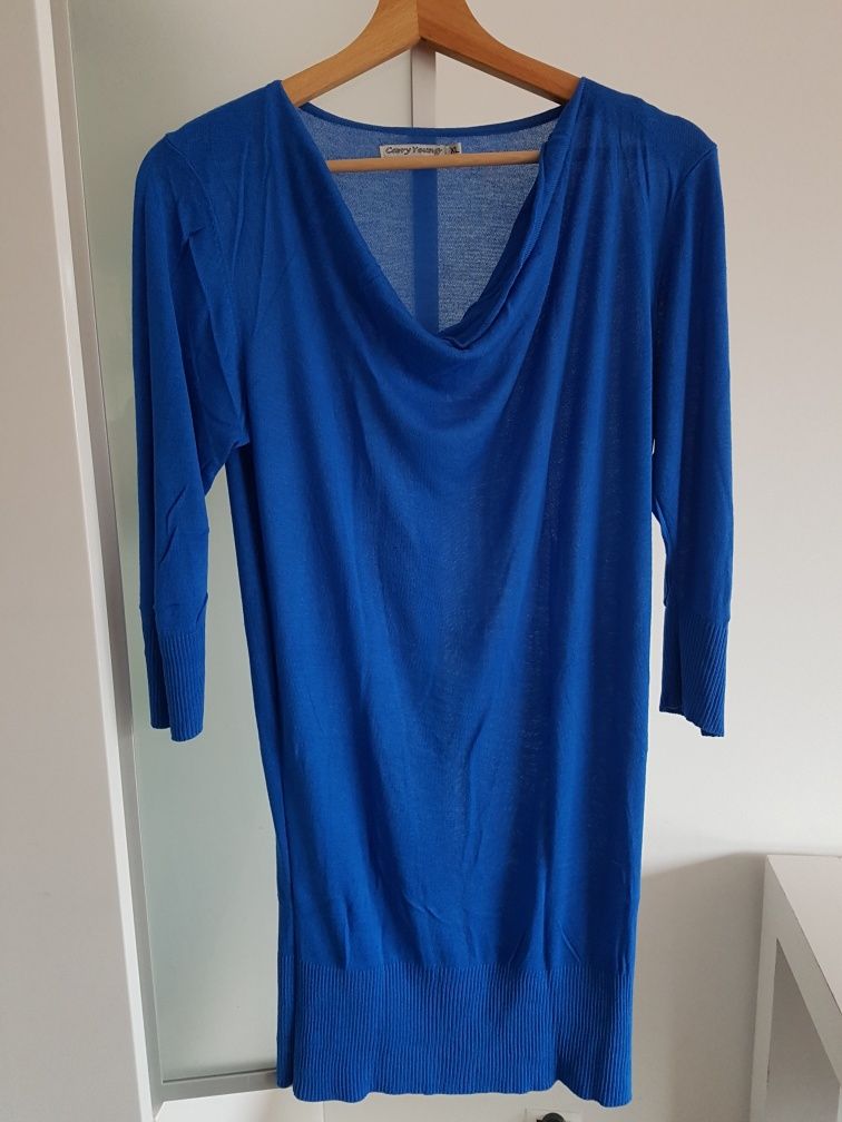 Cienki sweterek Carry sweter niebieski rozm. XL