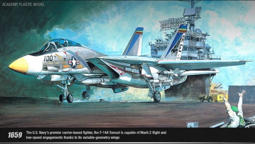 ACADEMY 12253 samolot F-14A Tomcat model do sklejania 1:48
