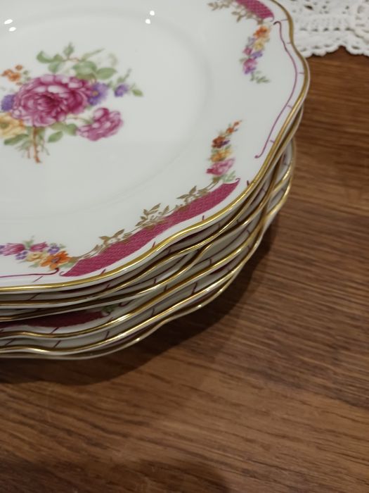 Przedwojenny Rosenthal Chryzantheme Alt Franken serwis kawowy herbata