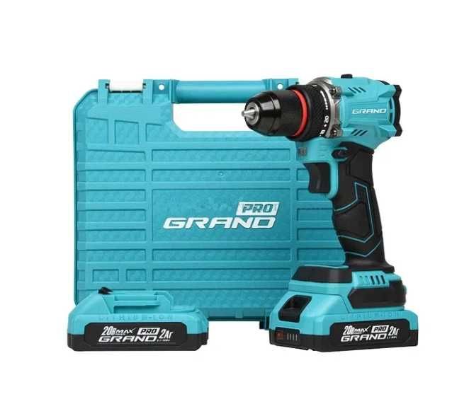Акумуляторний шуруповерт Grand ДА-20/2 UBL/PRO ударний безщітковий