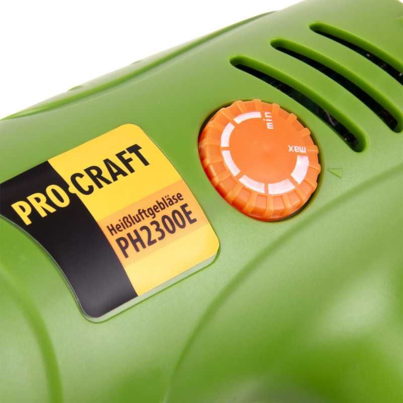 Будівельний фен Procraft PH2300E – 2300Вт, 4 насадки, 2 режими