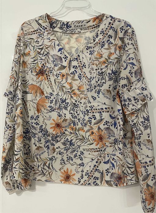 Xana bluzka damska wzór falbany rozm. 38