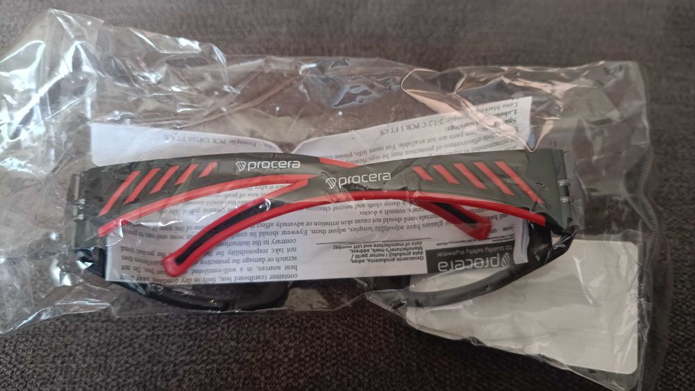 Okulary ochronne przeciwodpryskowe z uszczelnieniem PROCERA MARCUS