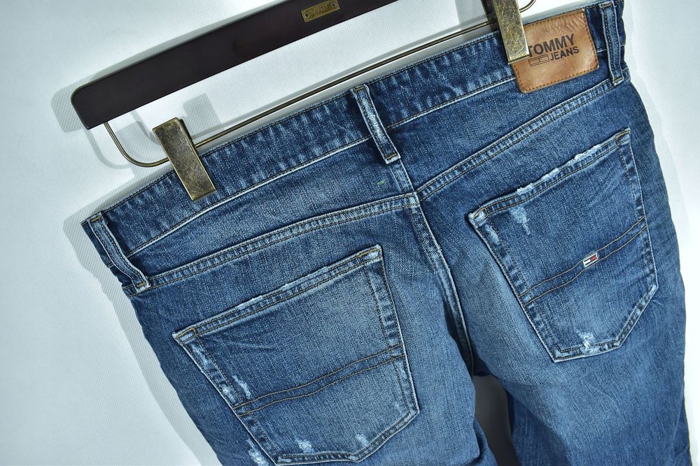 Tommy Jeans Męskie Spodnie Dżinsowe Slim Scnaton W34 L32