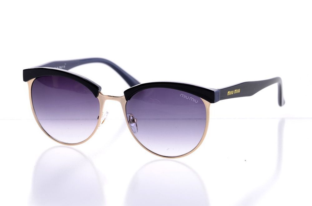 Женские классические солнцезащитные очки 1513blue 100% защита