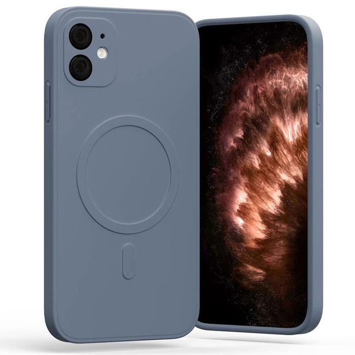 Etui do iPhone 11 Mercury MagSafe Silikonowe niebieskie