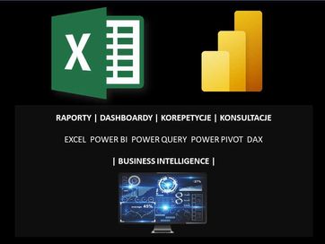 Excel PowerQuery PowerPivot PowerBI Dashboard/Konsultacje/Projekty