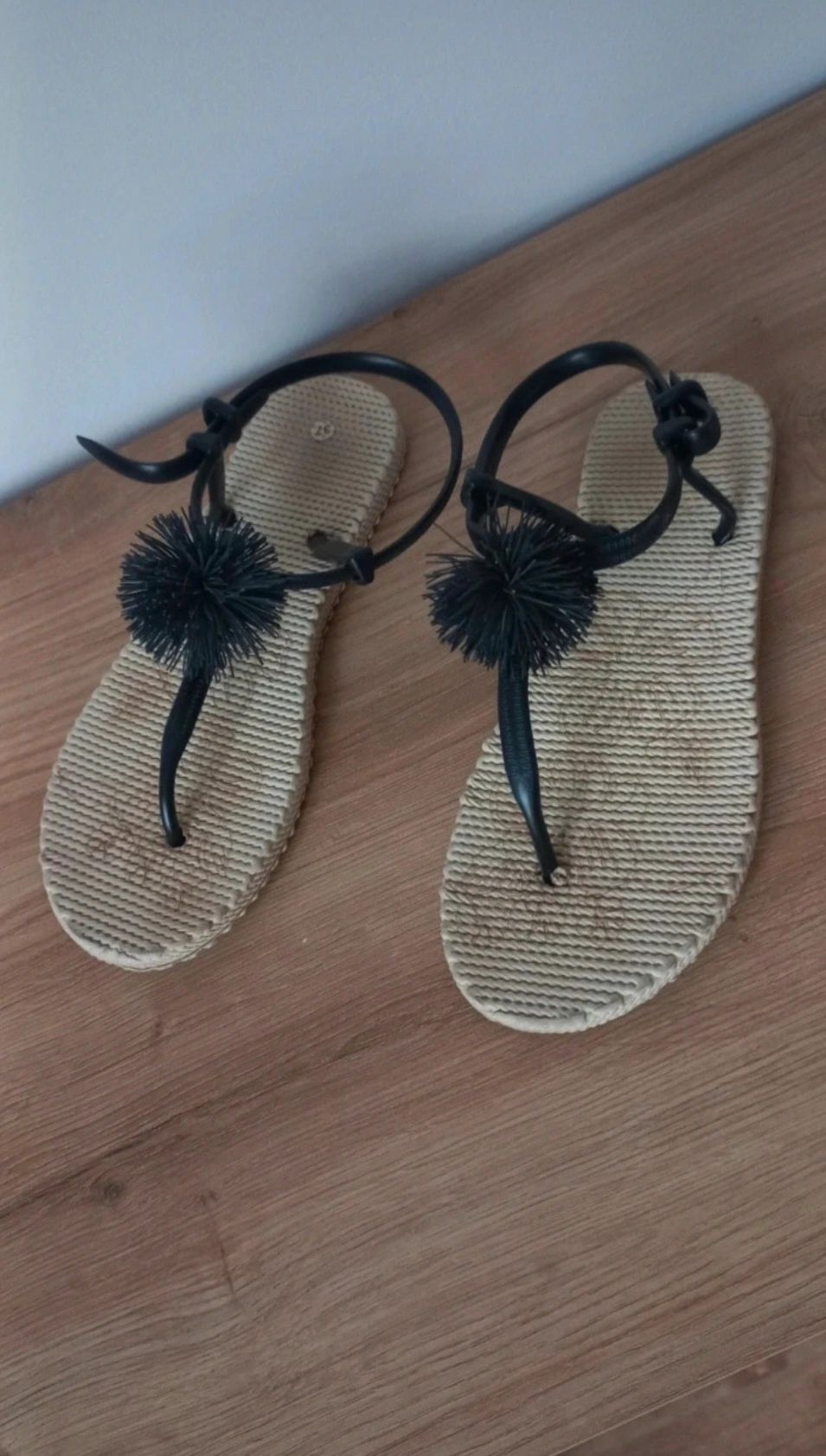 Sandałki damskie japonki rozmiar 37 buty na lato