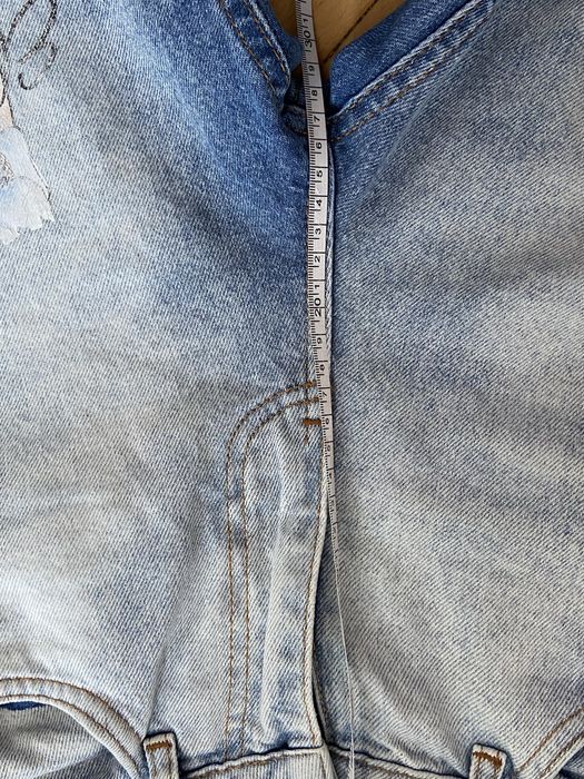 Zoom 36 S damskie spodnie jeansy dżinsy niebisekie przetarcia szeroka