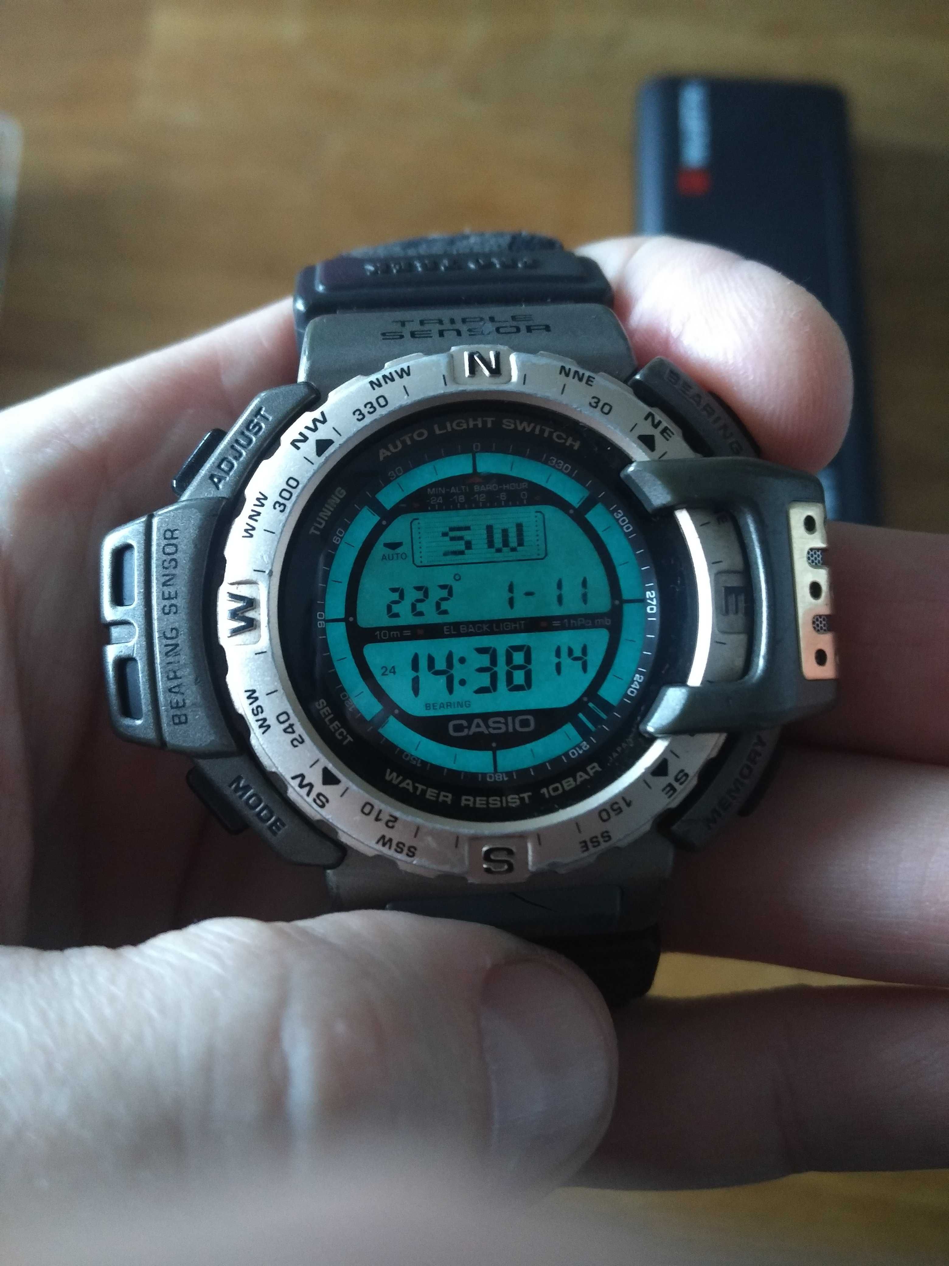 Casio Pro trek Protrek PRT 40 kompas temperatura wysokość ciśnienie