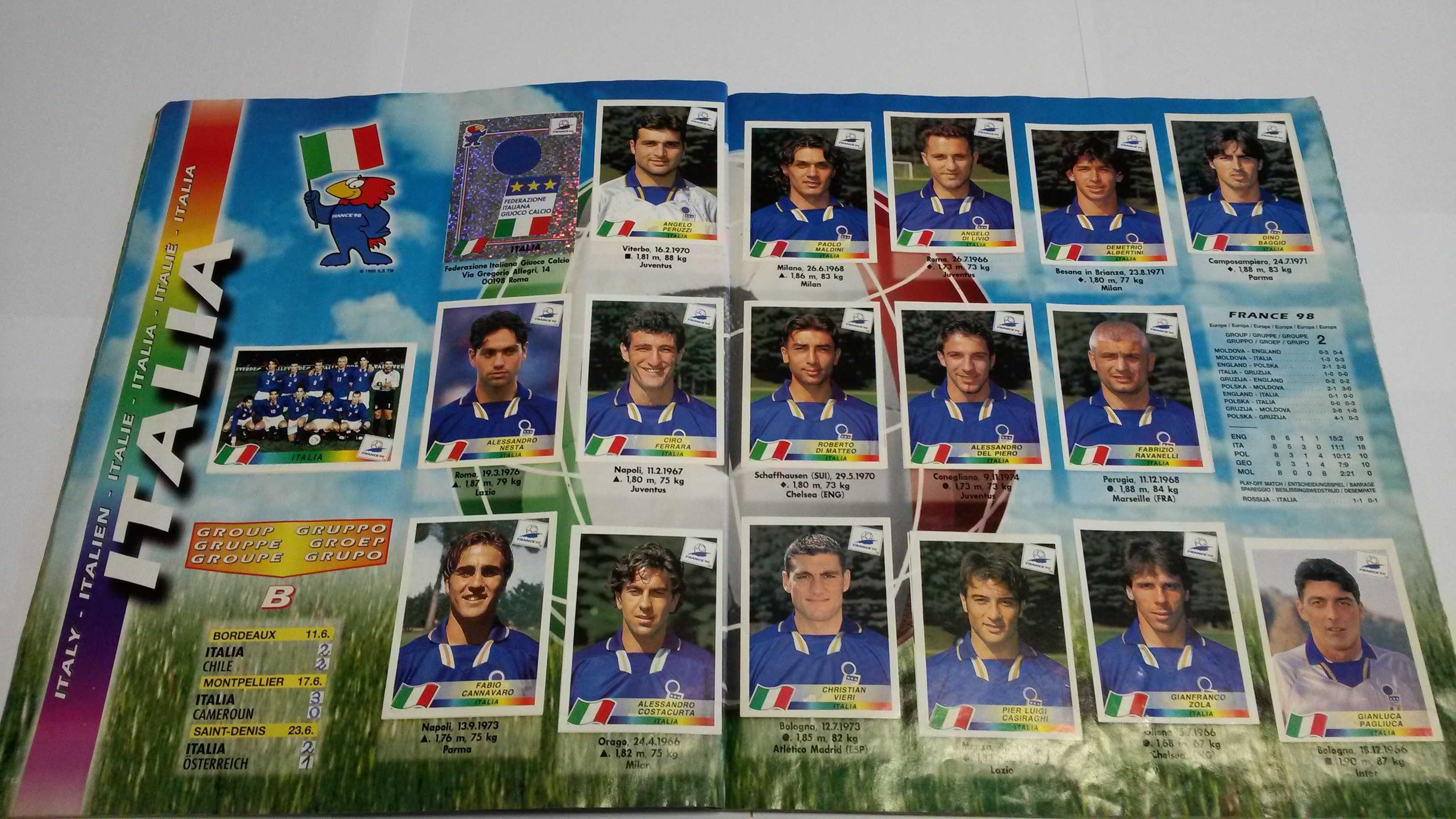 Album Panini World Cup France 98 - unikat, skarb dla kolekcjonerów