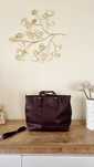 Bordowa torebka shopper
