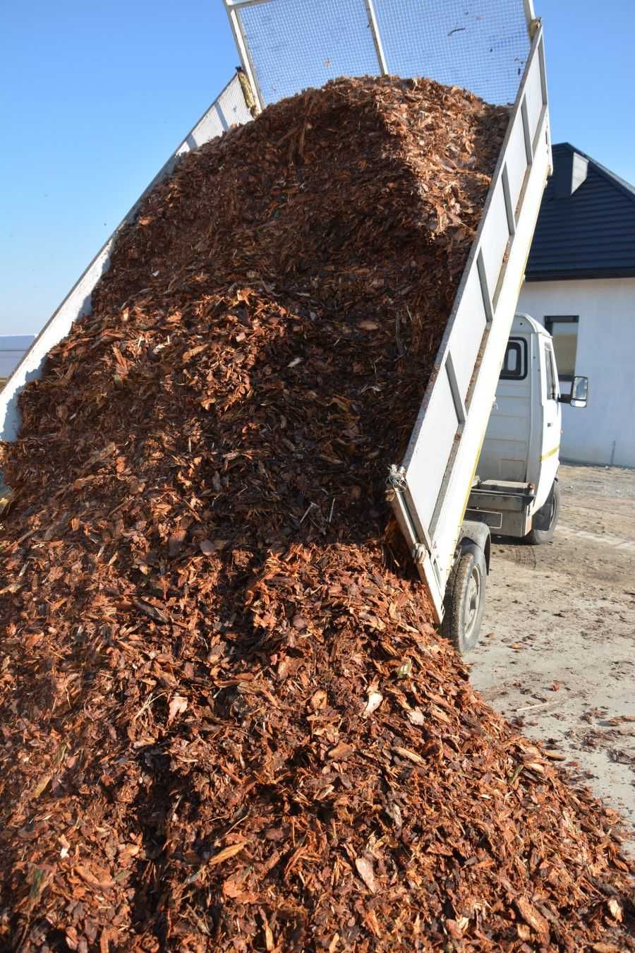 Kora sosnowa luzem ŁÓDŹ  okolice transport wywrotką