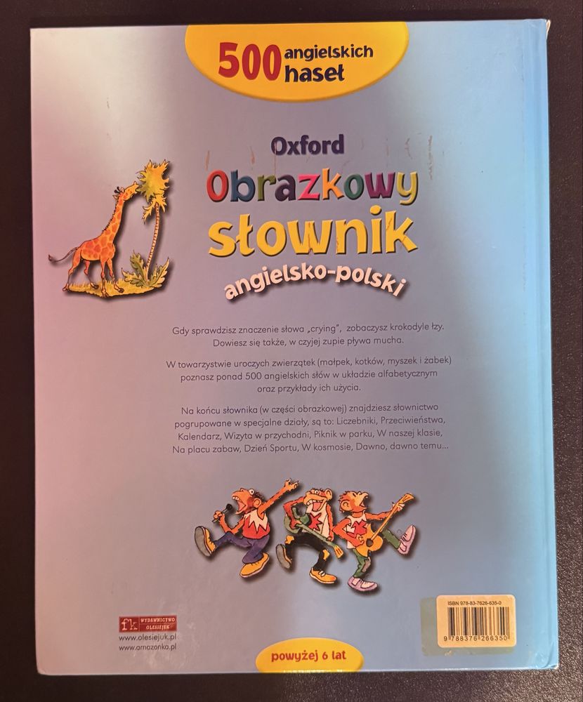 Oxford słownik obrazkowy angielsko-Polski