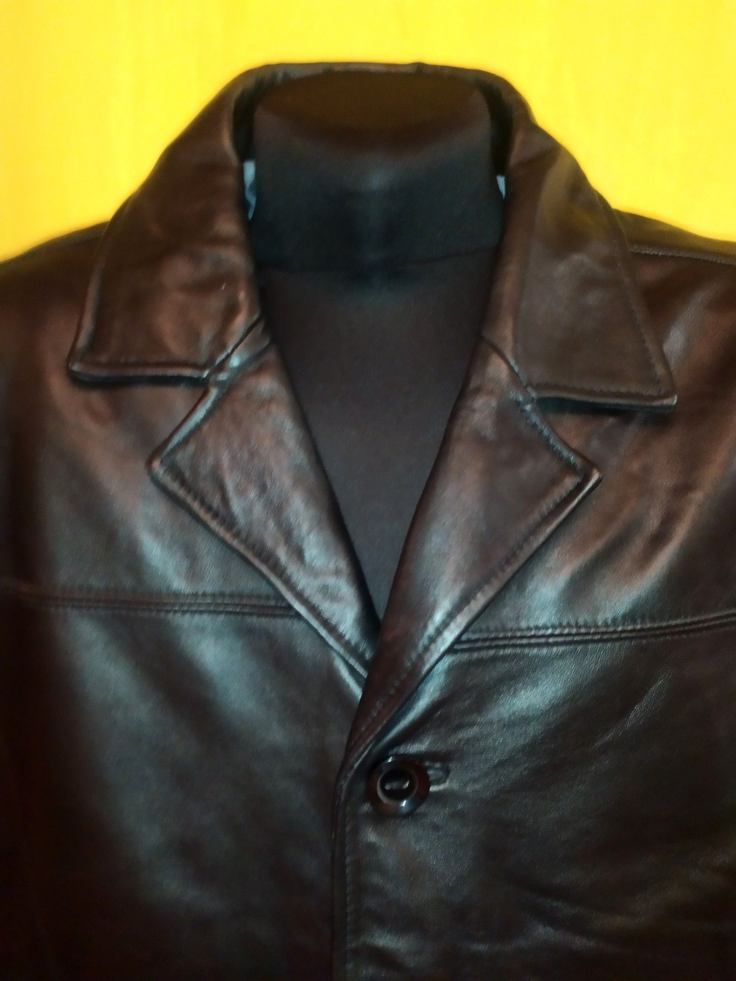 Пиджак кожаный лайка Лондон, классический, р. XXL, 56-58-60, 5 рост