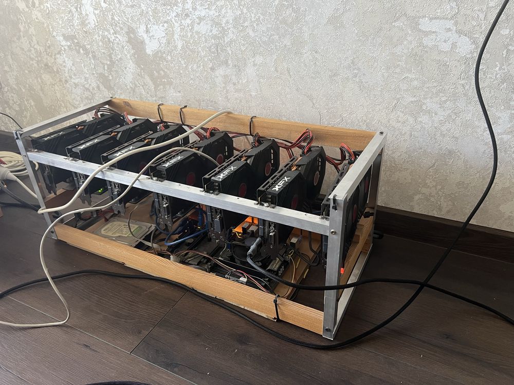 Майнінг ферма XFX RX 580 8gb