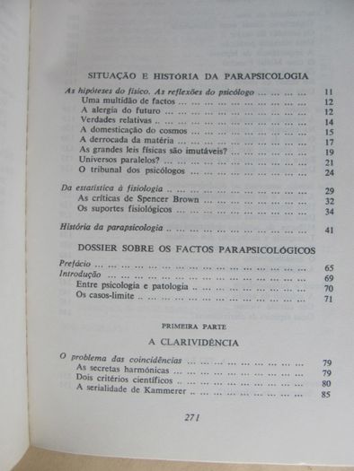 Os Domínios da Parapsicologia de Hubert Larcher e Patrick Ravignant