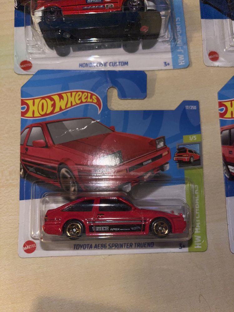 HOT WHEELS 4x jdm honda, nissan, toyota