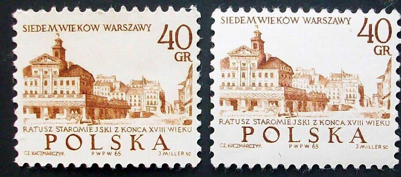 L Znaczki polskie rok 1965 III kwartał (luzaki)