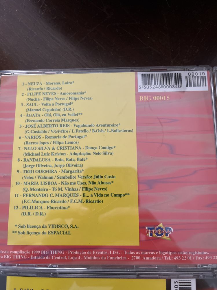 Top Portugal - 8 CD’s como novos