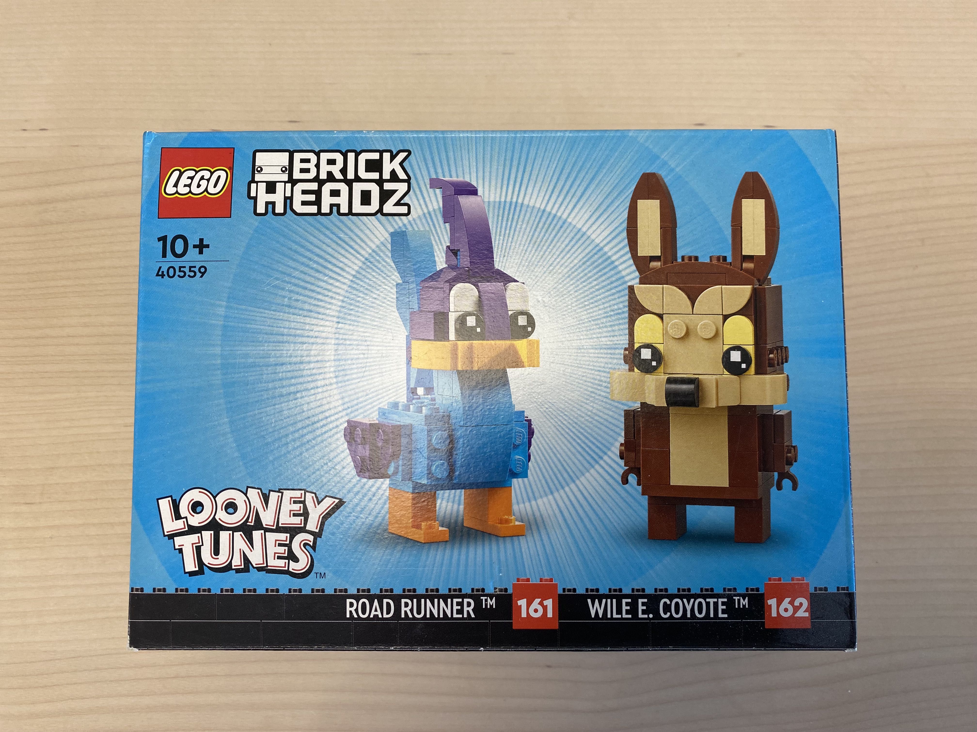 Lego BrickHeadz 40559, Struś Pędziwiatr i Wiluś E. Kojot