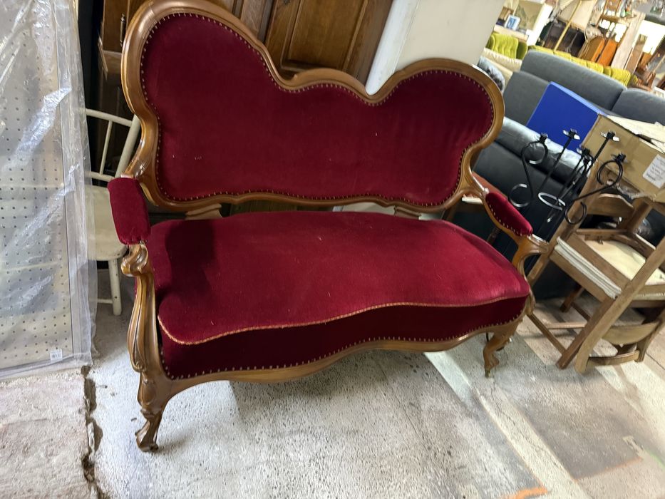 Stylowy fotel 2-osobowy z Francji - Ludwik DOWOZ DO DOMU