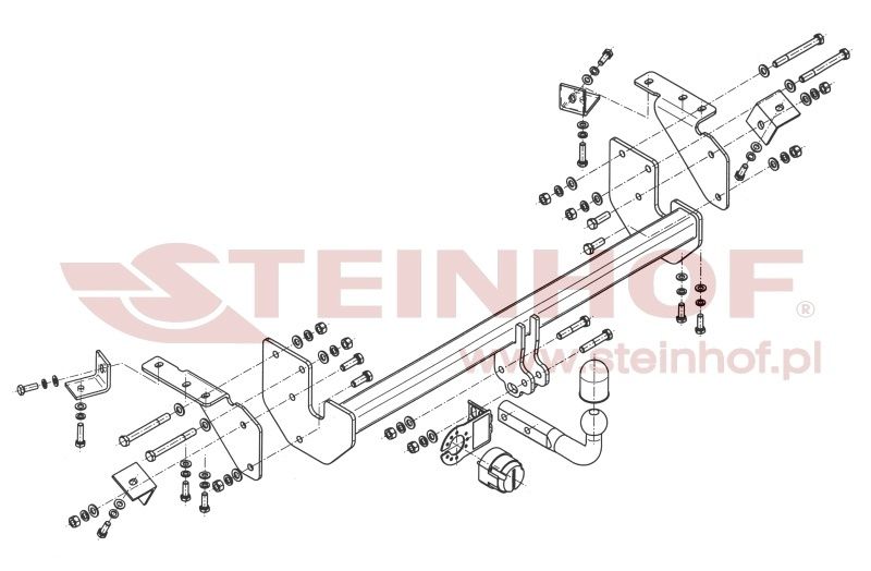 HAK HOLOWNICZY + Moduł 7P do Mitsubishi ASX od 2010 do 2022