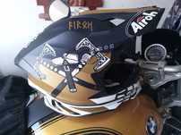 Kask motocyklowy enduro cross plus google AIROh