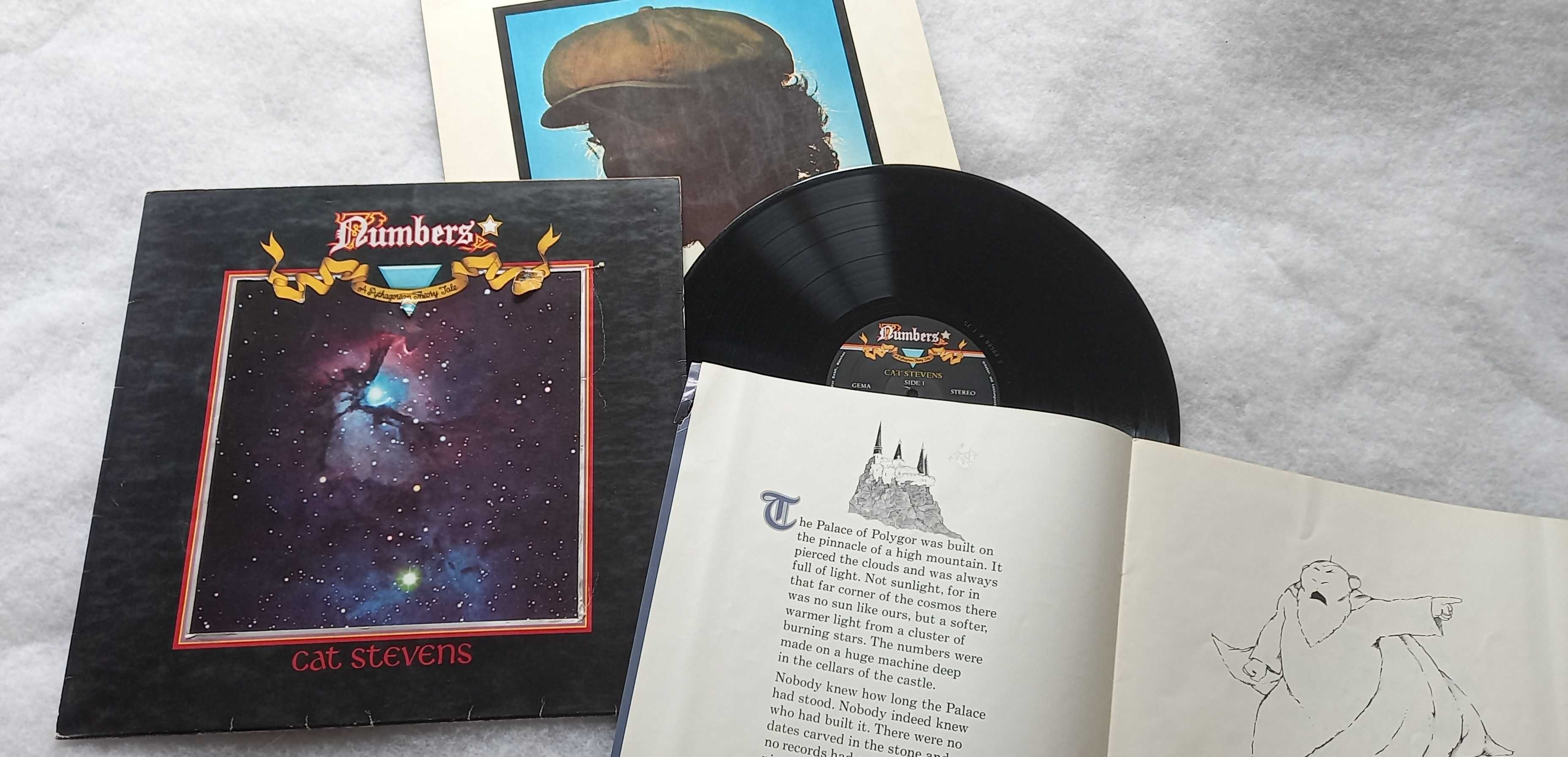 Cat Stevens ‎– Numbers LP 1975 com capa texturada e com cortante