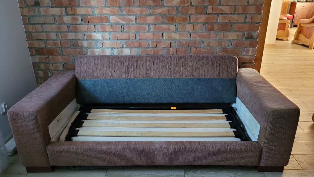 Komplet wypoczynek, sofa z funkcją spania plus 2 fotele