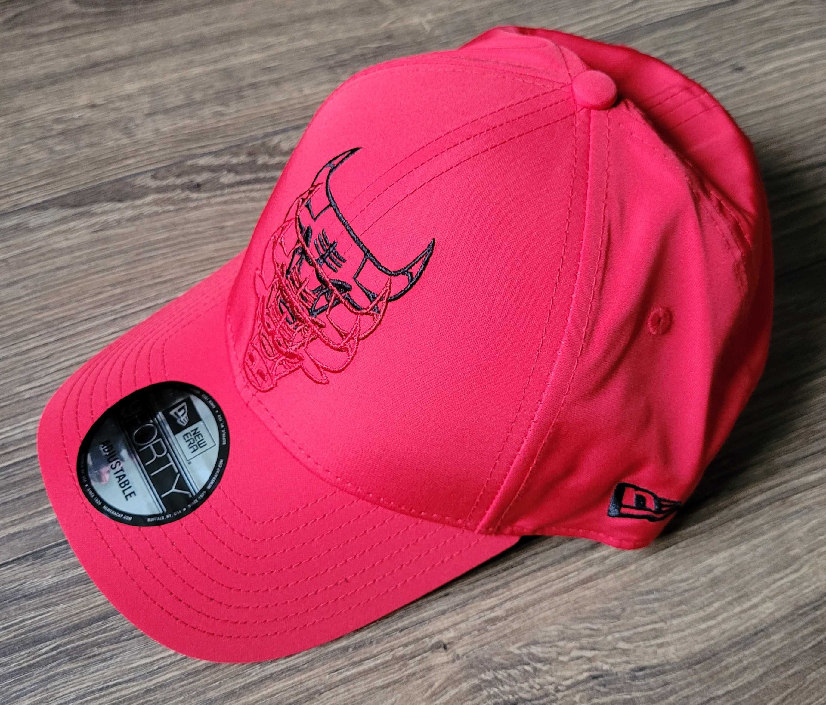 czapka z daszkiem New Era 9Forty Chicago Bulls NBA czerwona logo NOWA