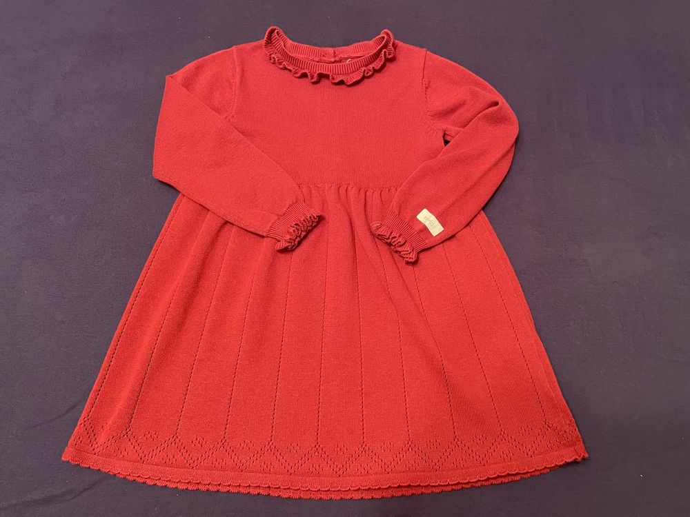 Elegancka czerwona sukienka Newbie r. 98 Walentynki