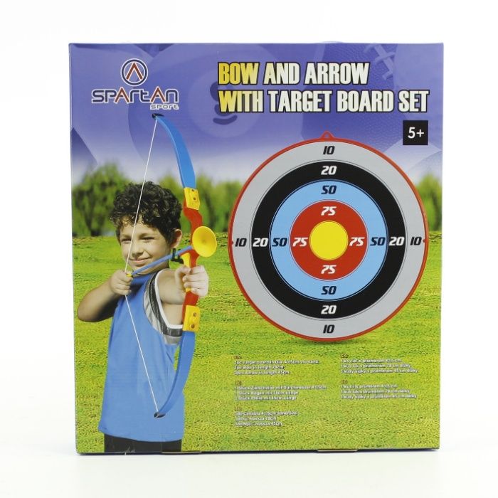 Zestaw dla dzieci łuk z tarczą i strzałami Demo